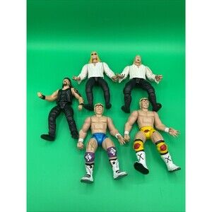 Vintage 1998 JAKKS Pacific Wrestler Figure Lot Of 5.SEE DESCRIPTION